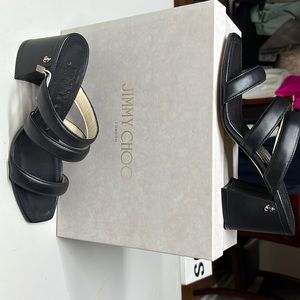 NIB Jimmy Choo Auna 65 block heel sandal.